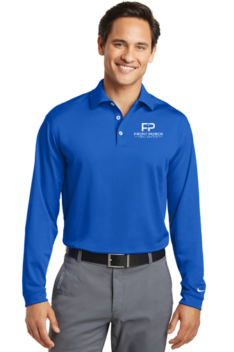 Front Porch Nike Golf Long Sleeve Dri-FIT Stretch Tech Polo - Piercy Sports