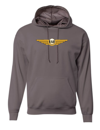 Indiana Assault Fastpitch Graphite Performance Hoodie (2 logos)