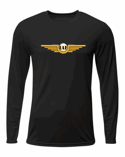Indiana Assault Fastpitch Black Long Sleeve Drifit Tee (3 logos)
