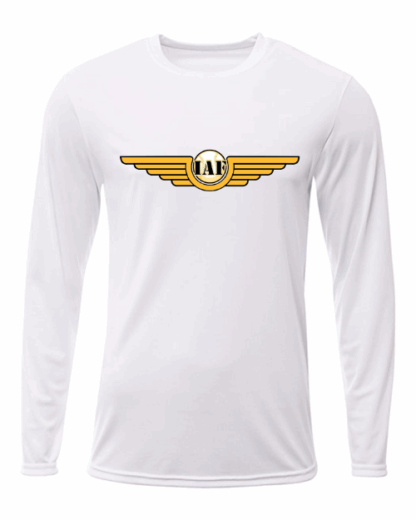 Indiana Assault Fastpitch White Long Sleeve Drifit Tee (2 logos) - Image 3