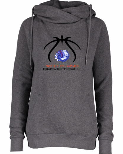Whiteland Basketball Funnel Neck Hoodie - Image 4