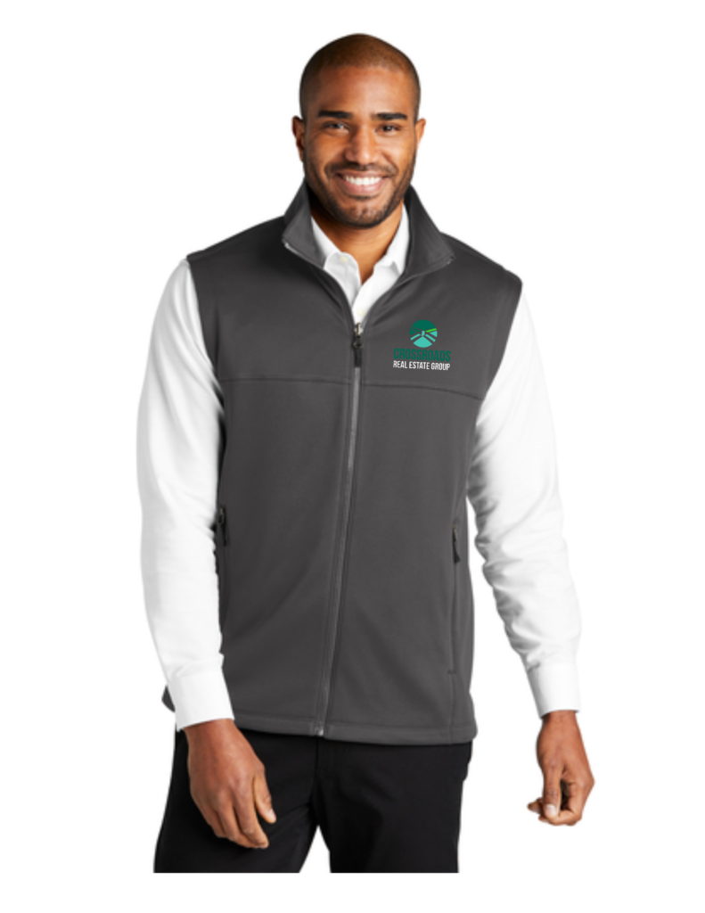Crossroads Real Estate Port Authority® Collective Smooth Fleece Vest ...